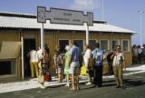 Marshall Islands, people arriving at Majuro airport