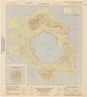 Provisional map, northeast New Guinea: Long and Crown Islands (Sheet Long and Crown Islands)