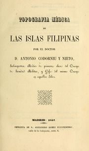 Topografia médica de las Islas Filipinas