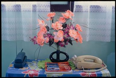 Telephone table, Cook Islands