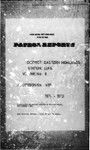 Patrol Reports. Eastern Highlands District, Lufa, 1971 - 1972
