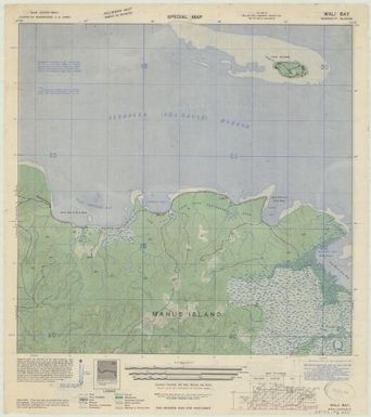 Special map Admiralty Islands (Wali Bay , front)