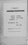 Patrol Reports. Central District, Port Moresby, 1946-1948