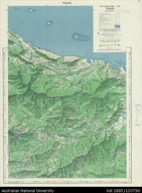 New Caledonia, Touho, Sheet SF-58-IV-3c, 1:50 000