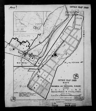 1940 Census Enumeration District Maps - Hawaii - Kauai County - Waimea - ED 4-24, ED 4-26, ED 4-27