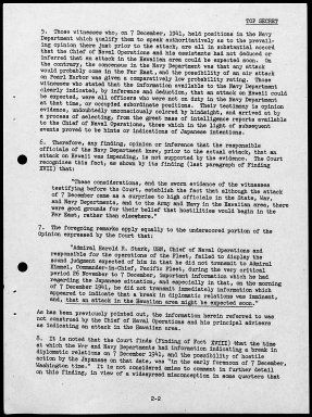 Kimmel, Husband E., Reports: Navy Court of Inquiry, Pearl Harbor Report, August 29, 1945