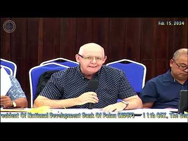 BIFM Committee Meeting With Mr. Proctor President Of National Development Bank Of Palau (NDBP)