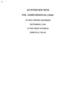 Oral History Interview with James Donovan, September 9, 1994