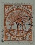 Stamp: Samoan Two Pence