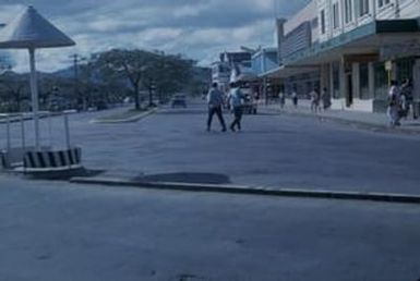 [Unidentified commercial street in Suva, Fiji]