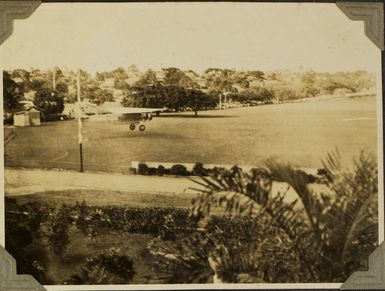 Arrival of Charles Kingsford-Smith's aeroplane Southern Cross at Suva, Fiji, 1928