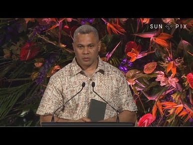SunPix Pacific Peoples Awards 2018 - Viliami Teumohenga Speech