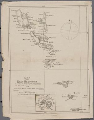 Map of the New Hebrides [Vanuatu]
