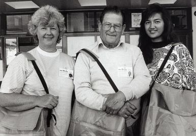 Census enumerators Tricia Lapham, Derek Erskine and Pura Flutey.