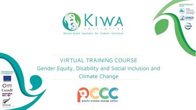 Virtual Training Course : Gender Equity, Disability and Social Inclusion and Climate Change