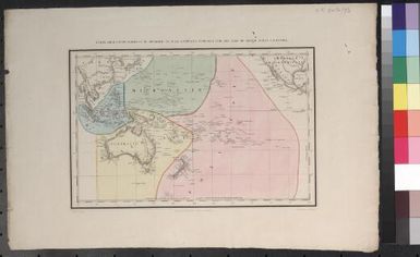 Carte pour l'intelligence du memoire de M. le Capitaine D'Urville sur les Isles du Grand Ocean (Oceanie) D. et G. par A. Tardieu ; J.Tastu editeur