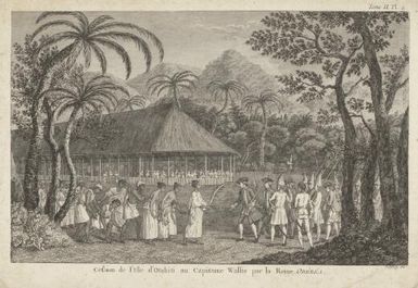 Cession de l'Ile de Otahiti au Capitaine Wallis par la Reine Oberea / Godefroy dir
