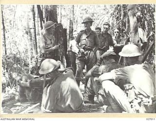 PAPUA, NEW GUINEA. 1942-09. LIEUTENANT COLONEL A.G. CAMERON, COMMANDING OFFICER OF 3RD AUSTRALIAN INFANTRY BATTALION, A MILITIA BATTALION THAT HAS BEEN INCORPORATED INTO THE 25TH AUSTRALIAN ..