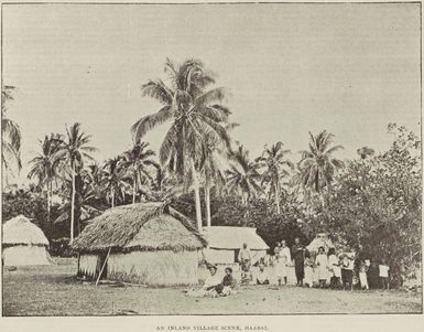 An inland village scene, Ha'apai Group, Tonga