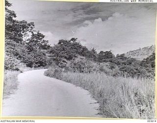 PORT MORESBY - ROAD LEADING TO RADIO STATION AND SAPPHIRE CREEK MINES, NORTH FROM PORT MORESBY. (NEGATIVE BY N. TRACY)