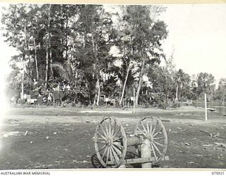 HANSA BAY AREA, NEW GUINEA. 1944-09-07. A SECTION OF THE HEADQUARTERS AREA OF THE B COMPANY, 25TH INFANTRY BATTALION