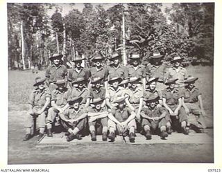 TOROKINA, BOUGAINVILLE. 1945-10-05. MEMBERS OF 13 PLATOON, C COMPANY, 57/60 INFANTRY BATTALION, 15 INFANTRY BRIGADE