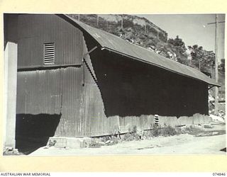 PORT MORESBY, PAPUA. 1944-07-28. NO.2 NAVAL STORE, RAN BASE STORE, HMAS "BASILISK"