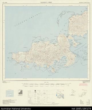 Fiji, Kandavu Group, Kandavu West, Series: X754, Sheet 1, 1963, 1:50 000