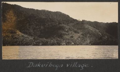 Dakuibeqa, Beqa Island, May 1929