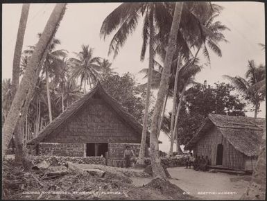 Church and school at Honggo, Florida, Solomon Islands, 1906 / J.W. Beattie