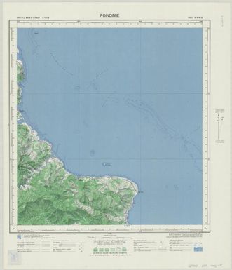 Carte de la Nouvelle Caledonie 150 000: Poindimié