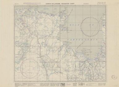 Australian aeronautical map: Darwin - Millingimbi Navigation Chart (Sheet D6)