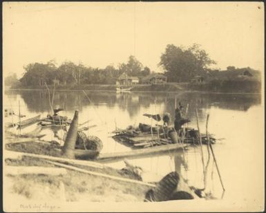 Sago making at Kambot, Sepik River, New Guinea, 1935 / Sarah Chinnery