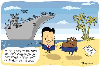 "If I'm going to be part of this chilled Pacific lifestyle, I thought I'd better get a boat."