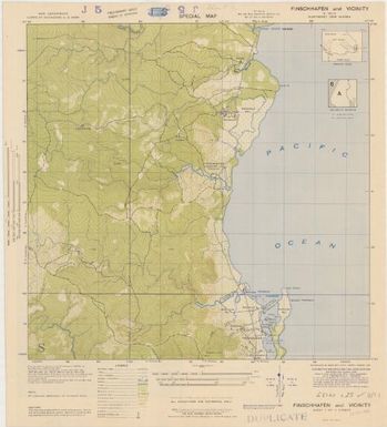 Special map, northeast New Guinea (Finschhafen & vicinity , ed. , sheet 1 front)