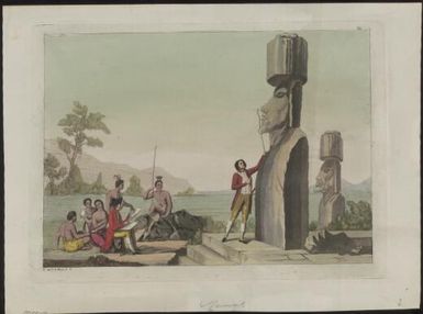[Inhabitants and monuments of Easter Island] C. Bottiglia f