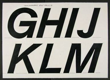 ChurchwardSans Bold Italic 83 Hand Drawn Board