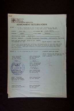 Allocation of land in unofficial ways (Custom ways), by Mason Nesa, 1984
