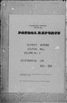 Patrol Reports. Morobe District, Wau, 1953 - 1956
