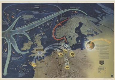 NavWarMap distributed by the Educational Service Section, Bureau of Naval Personnel, Navy Department.: World War 2 in the North Sea area (Sheet 3)