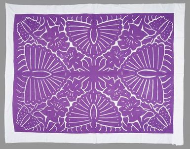 Tivaevae manu (appliqué quilt)