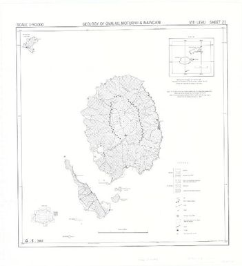 [Geology of Fiji] 1:50,000 series: Geology of Ovalau, Moturiki & Naingani area (Sheet Viti Levu 21)