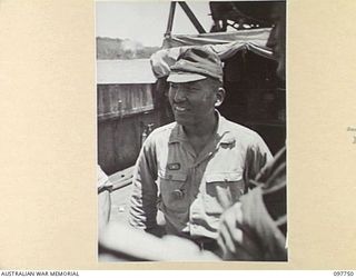 MUSCHU ISLAND, NEW GUINEA. 1945-10-10. MAJOR GENERAL M. MATSUMOTU, COMMANDER 78 REGIMENT, IMPERIAL JAPANESE ARMY. HE WAS OPPOSED TO 6 DIVISION IN THE WAU-SALAMOA CAMPAIGN AND LATER IN THE ..