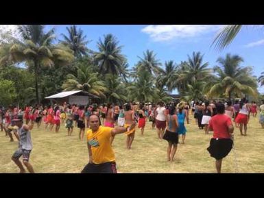 Rehearsal Dance for the World record Ori Tahiti