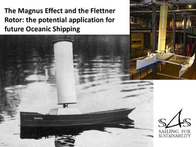 The magnus effect and the flettner rotor: the potential application for future oceanic shipping