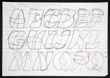 Churchward Chinatype Ultrabold Italic Condensed 2005 Sketch