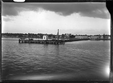 Pier at the island of Tongatabu, Tonga