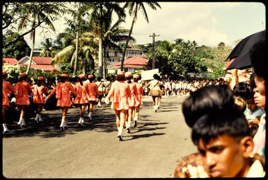 Marching girls, Suva?, 1971