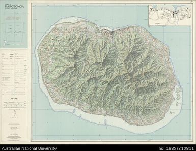 Cook Islands, Rarotonga, 1:15 840, 1970