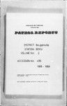 Patrol Reports. Bougainville District, Boku, 1958 - 1959